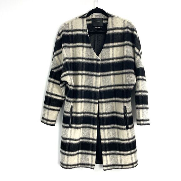 Scotch & Soda Maison Scotch Black and White Plaid wool blend Jacket - Picture 2 of 13
